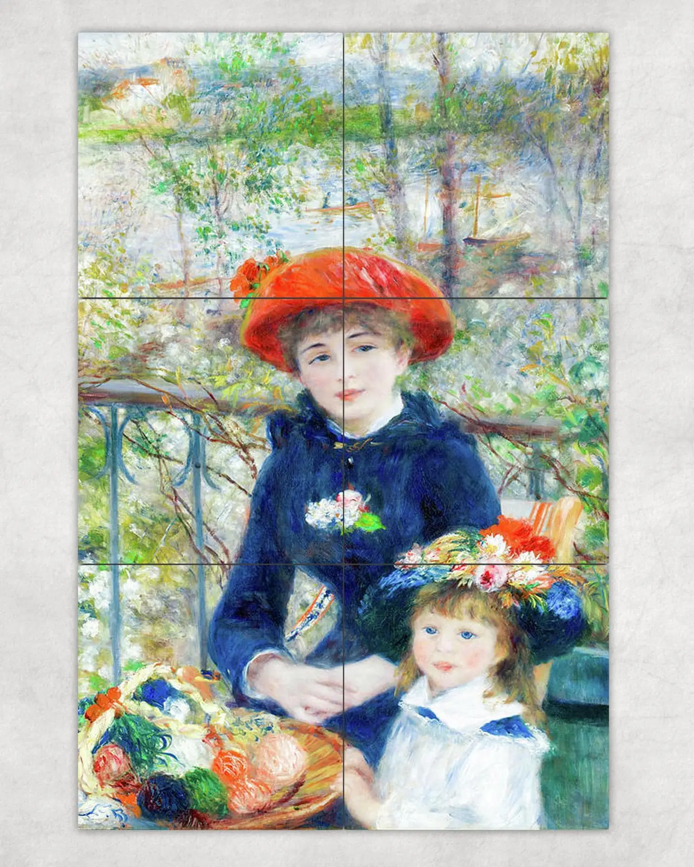 Two Sisters on the Terrace Pierre August Renoir