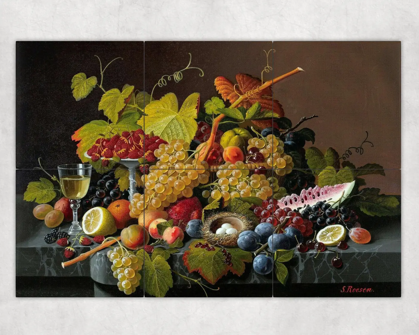 Still Life with Fruits and Bird's Nest