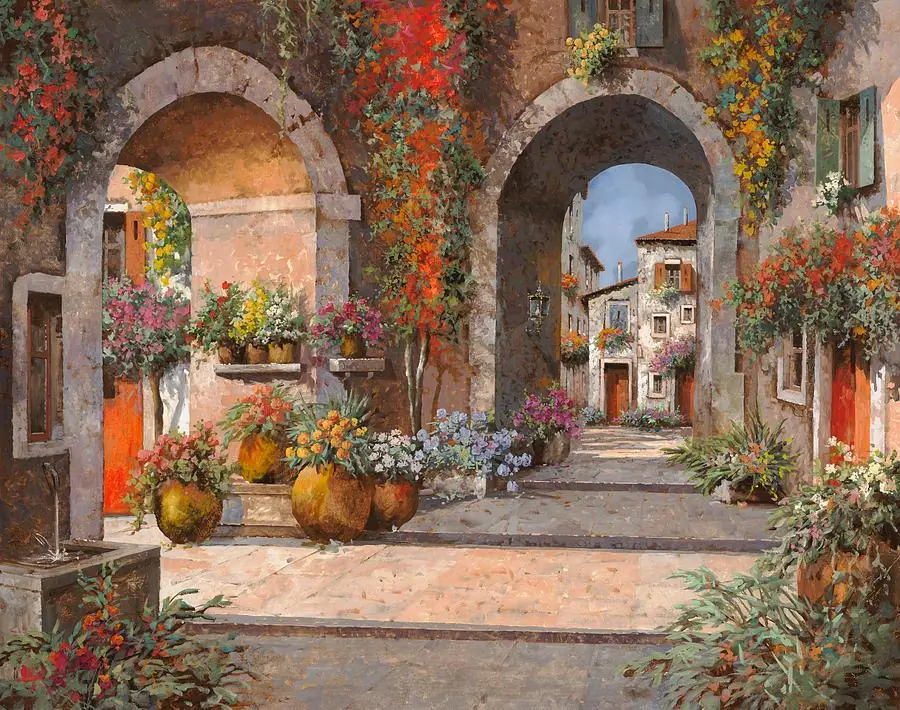 Countryside Tuscany Italy Romantic Garden View