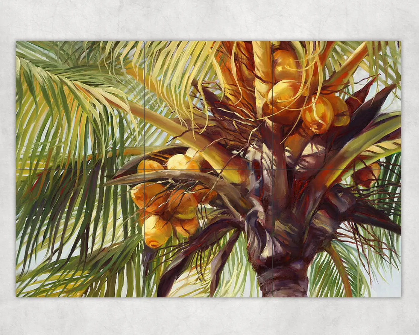 Tropical Coconut Tree Up Close