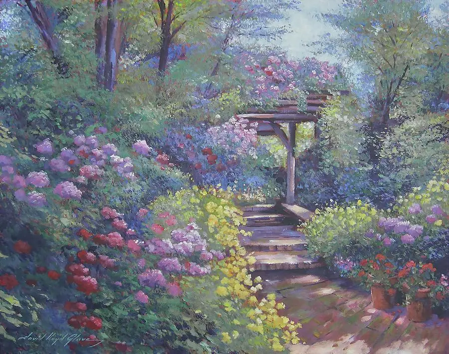 Garden Path in Soft Light