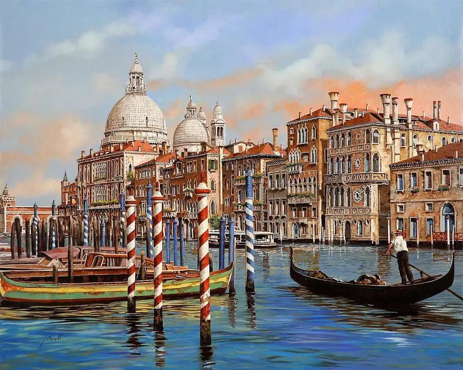Grand Canal Venice Italy Gondola Taxi