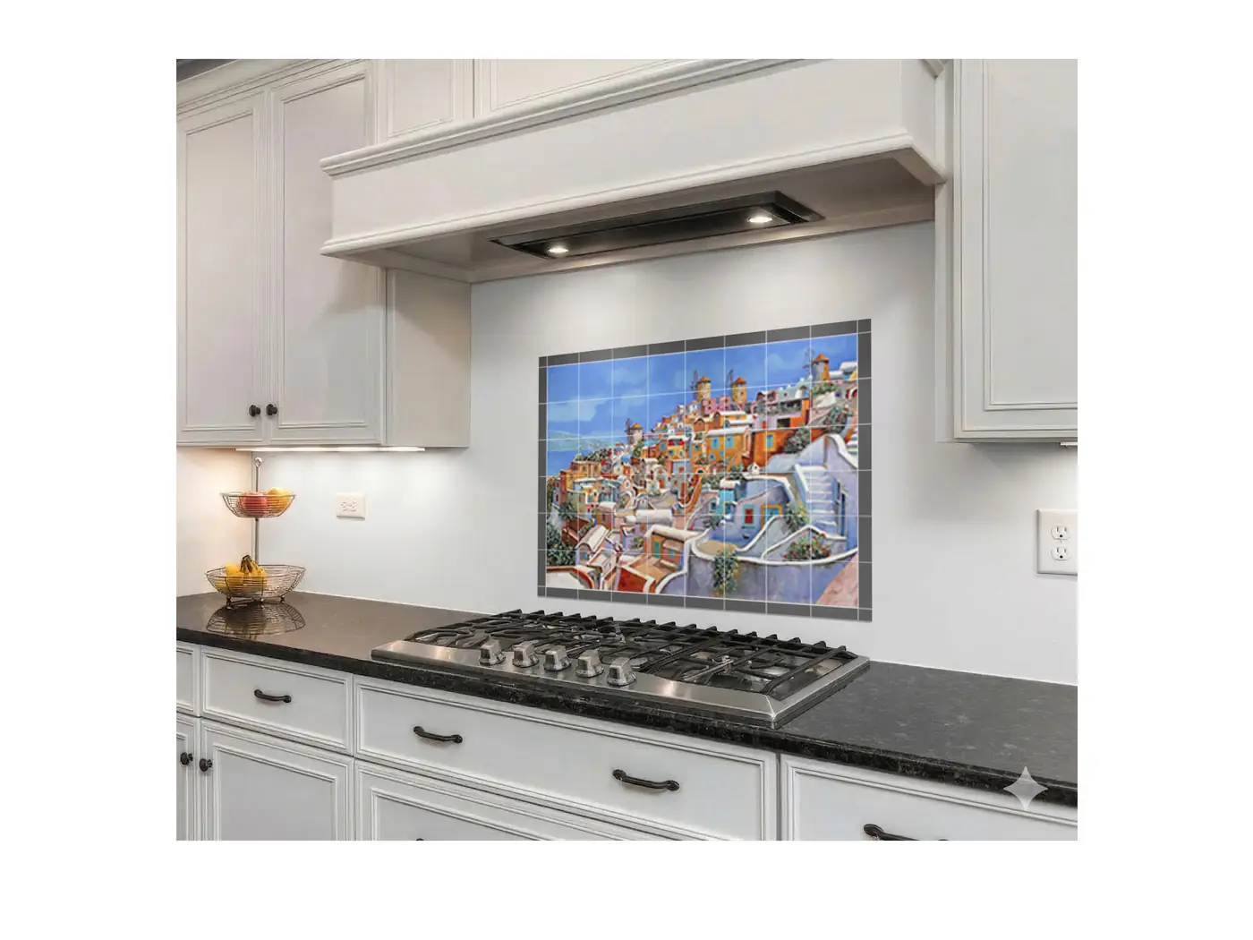 Colorful Santorini Greece installed