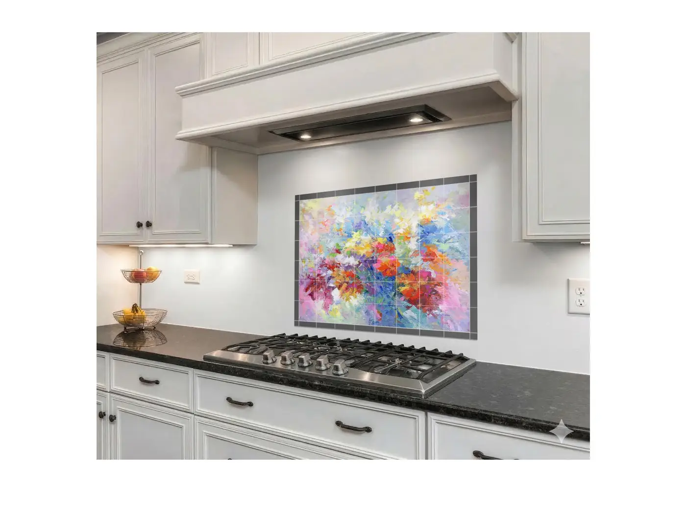 Abstract Bouquet of Flowers installed