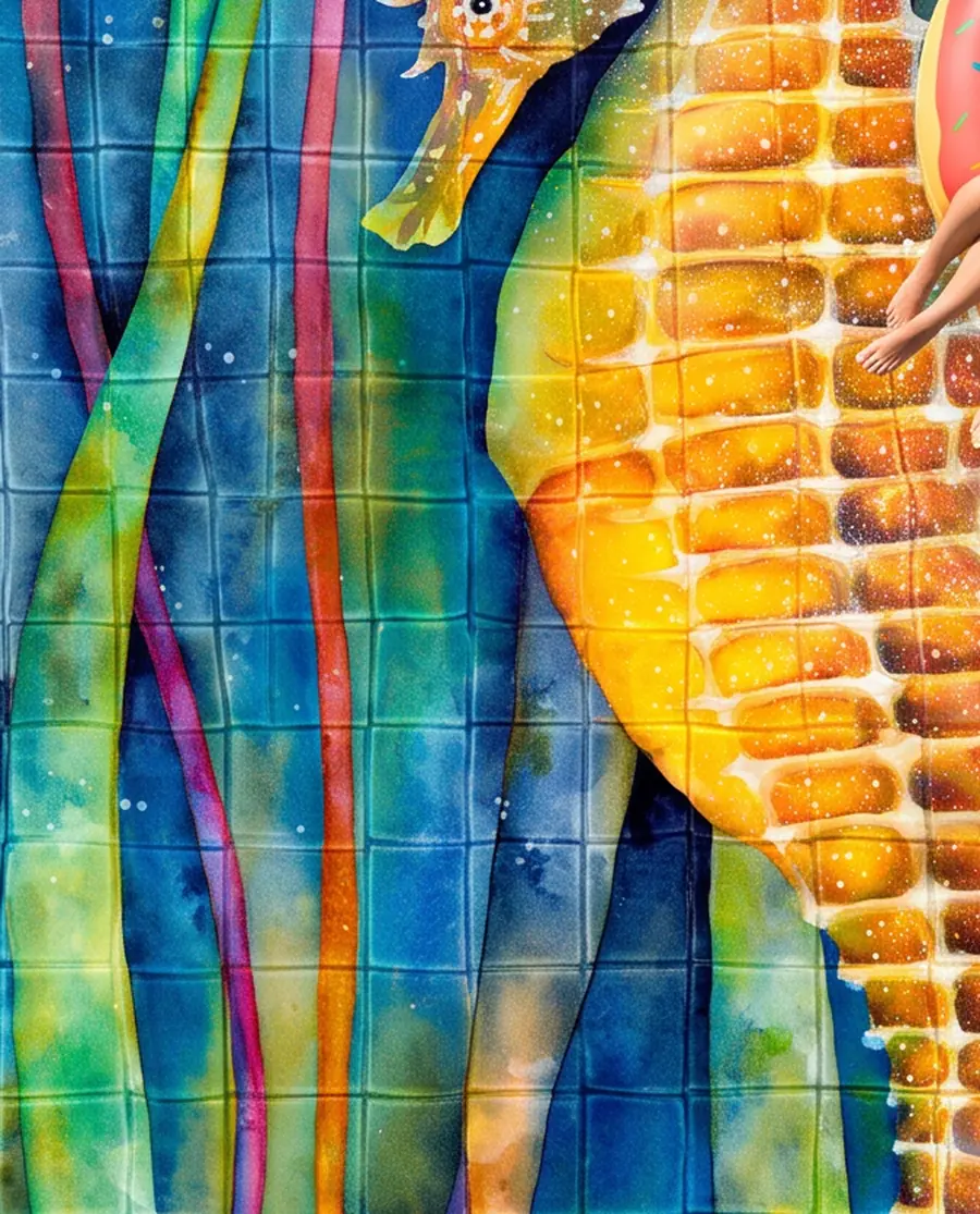 Seahorse & Kelp Forest detail